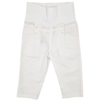 Брюки котоновые Steiff, хлопок, 6-9 мес., белый (6512964/12800) - Pampik