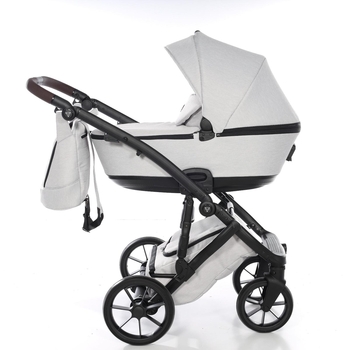 Універсальна коляска 2 в 1 Junama Space Waffle 01, сірий (J-SpW-01) - Pampik - 4