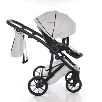 Універсальна коляска 2 в 1 Junama Space Waffle 01, сірий (J-SpW-01) - Pampik - 11