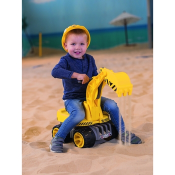 Екскаватор Big для катання малюка, жовтий (55811) - Pampik - 4