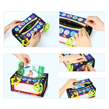 Детский развивающий текстильный бизиборд Urmywo (UMCBSAC) - Pampik - 5