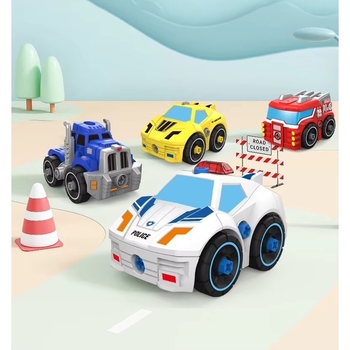 Набор машинок спецтранспорта Urmywo, 4 шт. (RL589-15E) - Pampik - 3