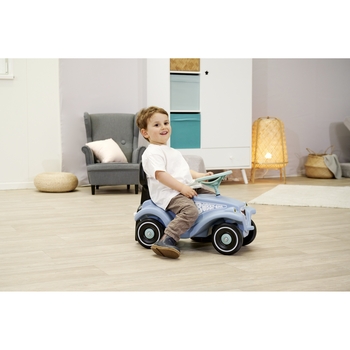 Машинка 2 в 1 Big для катання малюка, зі спинкою, блакитний (56145) - Pampik - 8