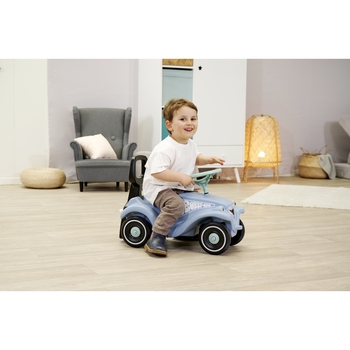 Машинка 2 в 1 Big для катання малюка, зі спинкою, блакитний (56145) - Pampik - 5