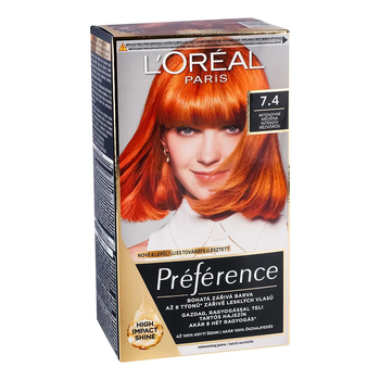 Стійка фарба для волосся L'Oreal Paris Preference 7.4 Kupferblond 174 мл - Pampik - 3