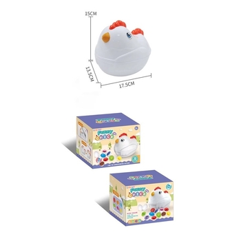 Развивающий набор сортер-головоломка Urmywo Наседка, фрукты и овощи (DF19) - Pampik - 5