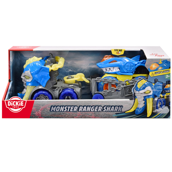 Машинка Dickie Toys Монстр Рейнджер Акула, звук, світло, 32 см (3755006) - Pampik - 2