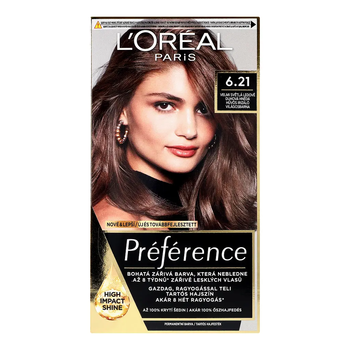 Стійка фарба для волосся L'Oreal Paris Preference 6.21 Zurich Cool Iridescent Very Light Brown, 174 мл - Pampik - 2