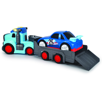 Вантажівка Dickie Toys АВС Тедді, з причепом та машинкою, звук, світло, 60 см (4119002) - Pampik - 3