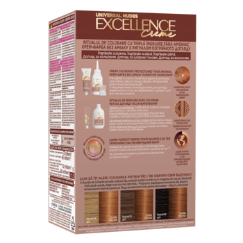 Крем-фарба для волосся L'Oreal Paris Excellence Creme 7UC Універсальний мідний - Pampik - 2