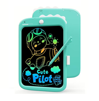 Дитячий LCD планшет для малювання Urmywo Динозаврик 10” Multicolor, блакитний (UК1006blue) - Pampik - 3