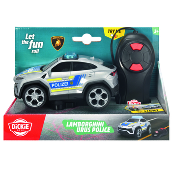 Поліцейська машина на дистанційному керуванні Dickie Toys Ламборгіні Урус, зі світлом, 13 см (3712023) - Pampik - 6