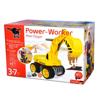 Екскаватор Big для катання малюка, жовтий (55811) - Pampik - 2