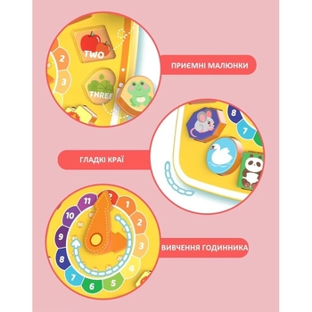 Дитячий розвиваючий тренажер Urmywo Годинник (2188-61) - Pampik - 4