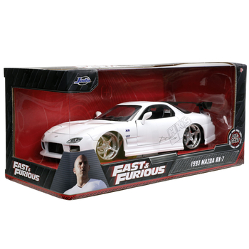 Машина металева Jada Форсаж Мазда RX-7 (1993),1:24, білий (253203065) - Pampik - 14
