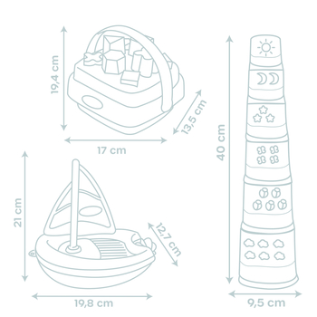 Ігровий набір для ванни Smoby Little Розваги (140104) - Pampik - 6