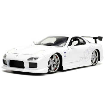 Машина металева Jada Форсаж Мазда RX-7 (1993),1:24, білий (253203065) - Pampik