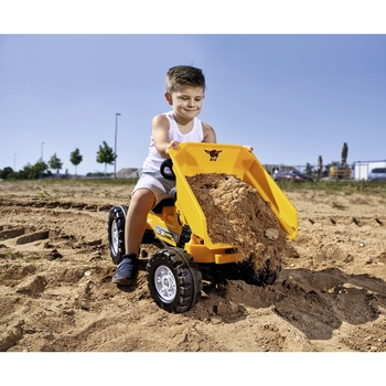 Трактор педальный Big Самосвал Джим Дампер для катания малыша, желтый (56568) - Pampik - 5