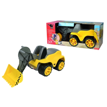 Навантажувач Big Максі для катання малюка, жовто-сірий (55813) - Pampik - 2