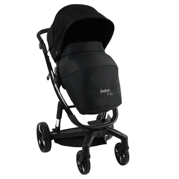 Універсальна коляска 2 в 1 Ibebe i-stop 21 Gloss, чорний (ib-is-21-gls) - Pampik - 5
