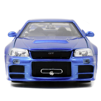 Машина металева Jаdа Форсаж Hiccaн Скайлайн (2002), 1:24, синій (253203045) - Pampik - 7