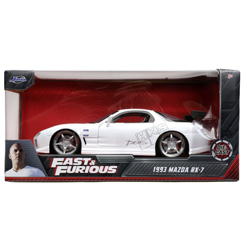 Машина металева Jada Форсаж Мазда RX-7 (1993),1:24, білий (253203065) - Pampik - 12