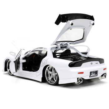 Машина металева Jada Форсаж Мазда RX-7 (1993),1:24, білий (253203065) - Pampik - 9