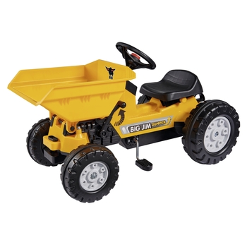 Трактор педальный Big Самосвал Джим Дампер для катания малыша, желтый (56568) - Pampik