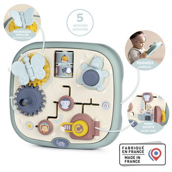 Функціональний бізіборд Smoby Little Активність, 23.5х25х6.7 см (7600140317) - Pampik - 5