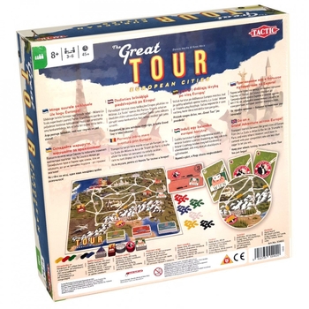 Настільна гра Tactic Чудова подорож The Great Tour: European Cities (55402) - Pampik - 2
