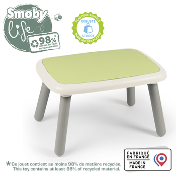 Стіл дитячий Smoby Life, 76х52х45 см, зелено-сірий (7600880408) - Pampik - 4