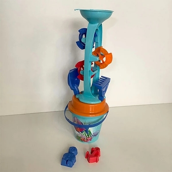 Набір для ігор у піску Androni Giocattoli, блакитний (1234-00CF/27684) - Pampik - 3