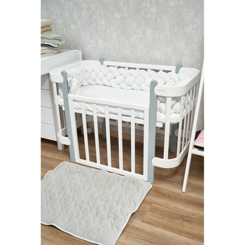 Бампер-косичка Twins, 4-х прядна, 240 см, білий (2020-K4-240-01) - Pampik - 3