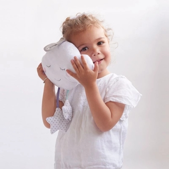 Мягкая музыкальная игрушка-подвеска Candide Cloudy Connected, белый (315110/26592) - Pampik - 4