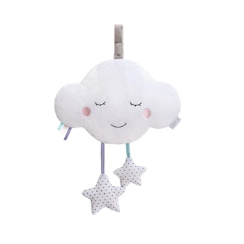 Мягкая музыкальная игрушка-подвеска Candide Cloudy Connected, белый (315110/26592) - Pampik