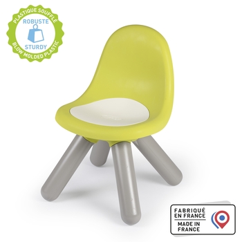 Стілець зі спинкою Smoby Life, 33х33х50 см, салатовий з сірим (880115) - Pampik - 3