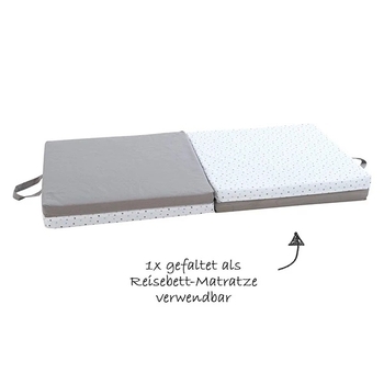 Килимок ігровий 3 в 1 Candide, 60х60х4 см, 4шт., сірий (595120/26572) - Pampik - 3