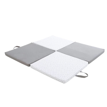 Килимок ігровий 3 в 1 Candide, 60х60х4 см, 4шт., сірий (595120/26572) - Pampik