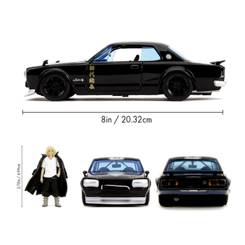 Машина металлическая Jada Мстители Токио Ниссан с фигуркой Мики, 1:24, черный (253255064) - Pampik - 9