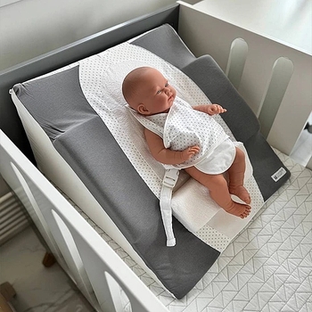 Матрац-позиционер для новонародженого Candide 30° Memory, 55х63х30 см, сірий (263780/26536) - Pampik - 6