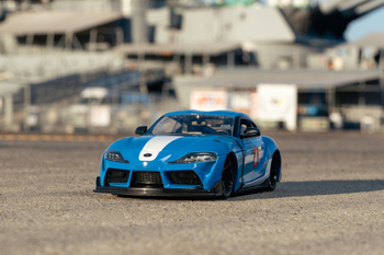 Машина металлическая Jada Роботех Тойота Супра с фигуркой Макса Стерлинг, 1:24, голубой (253255051) - Pampik - 13