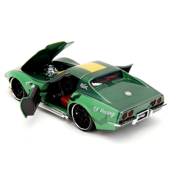 Машина металлическая Jada Уличный боец Шевроле с фигуркой Камми, 1:24, зеленый (253255061) - Pampik - 6