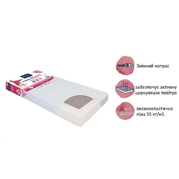 Матрац Candide Resilience, пружний, 120х60х11 см, білий (585291/30242) - Pampik - 3