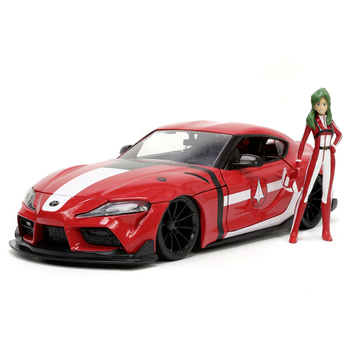 Машина металлическая Jada Роботех Тойота Супра с фигуркой Мирии Стерлинг, 1:24, красный (253255053) - Pampik