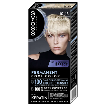 Фарба для волосся Syoss 10-13 арктичний блонд, 115 мл - Pampik