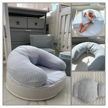 Подушка для мами та малюка Candide Cosyrelax 4 в 1, біло-блакитний (685102/26571) - Pampik - 6