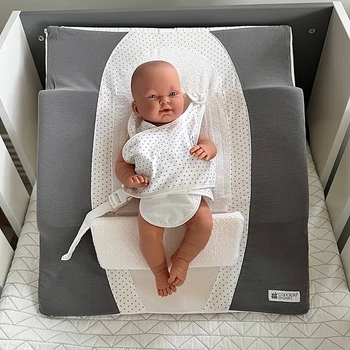 Матрац-позиционер для новонародженого Candide 30° Memory, 55х63х30 см, сірий (263780/26536) - Pampik - 7