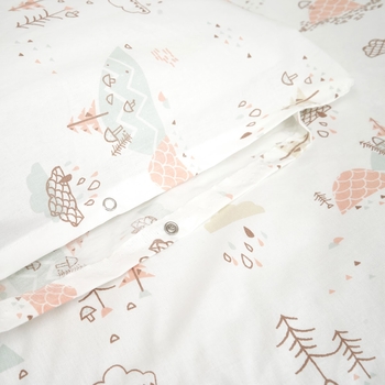 Комплект постільної білизни Twins Sky Forest, 120х90 см, 4 предмети, молочний (3023-TS-1014) - Pampik - 5