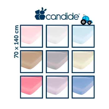 Простыня на резинке Candide, трикотажная, 140х70 см, белый (693572/11079) - Pampik - 5