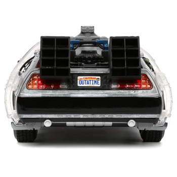 Машина металева Jada Назад у майбутнє 1 Машина часу, зі світловим ефектом, 1:24, сірий (253255038) - Pampik - 15